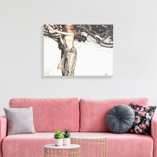 Arthur Rackham Freya The Fair One Leinwanddruck (Insitu (Wohnzimmer))