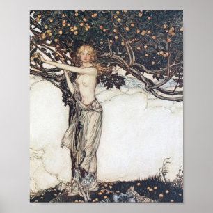 Arthur Rackham Freya The Fair One Poster