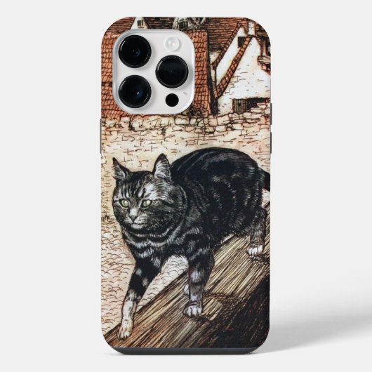 Arthur Rackham Grimms Märchen Katze iPhone Hülle (Rückseite)
