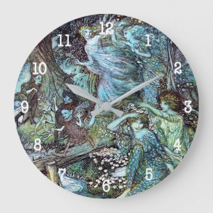Arthur rackham große wanduhr