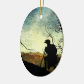 Arthur Rackham Illustration Comus Starry Night Keramik Ornament (Links)