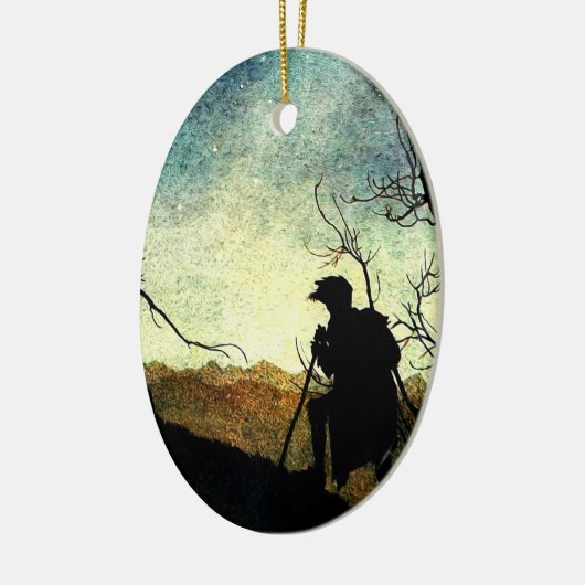 Arthur Rackham Illustration Comus Starry Night Keramik Ornament (Links)