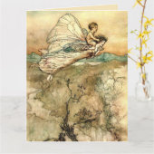 Arthur Rackham Illustration Mittsommernacht Traum Karte (Gelbe Blume)