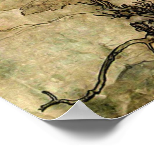 Arthur Rackham Illustration Mittsommernacht Traum Poster (Ecke)