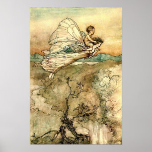 Arthur Rackham Illustration Mittsommernacht Traum Poster