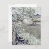 Arthur Rackham |Izaak Walton lehnt sich gegen eine Postkarte (Vorne/Hinten)