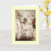 Arthur Rackham Karte (Gelbe Blume)