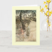 Arthur Rackham Karte (Gelbe Blume)