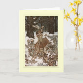 Arthur Rackham Karte (Gelbe Blume)