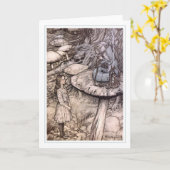 Arthur Rackham Karte (Gelbe Blume)