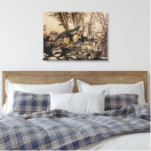 Arthur Rackham | Peter Pan in Kensington Gardens Leinwanddruck (Insitu (Schlafzimmer))