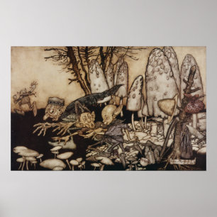 Arthur Rackham   Peter Pan in Kensington Gardens Poster