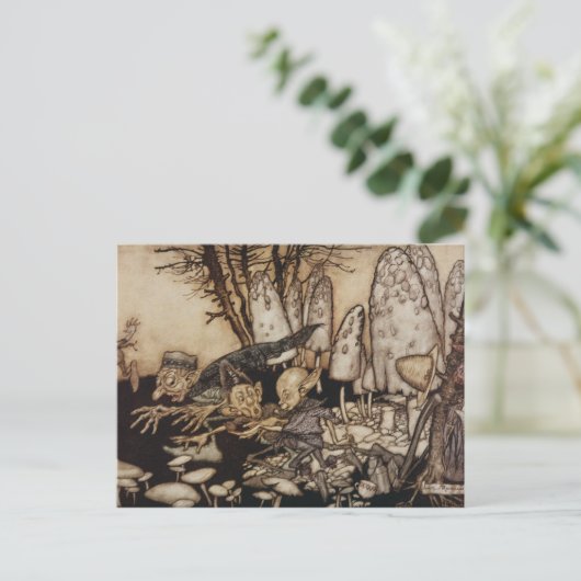 Arthur Rackham | Peter Pan in Kensington Gardens Postkarte (Stehend Vorderseite)