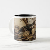 Arthur Rackham | Peter Pan in Kensington-Gärten Zweifarbige Tasse (Vorderseite Links)