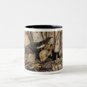 Arthur Rackham | Peter Pan in Kensington-Gärten Zweifarbige Tasse (Mittel)