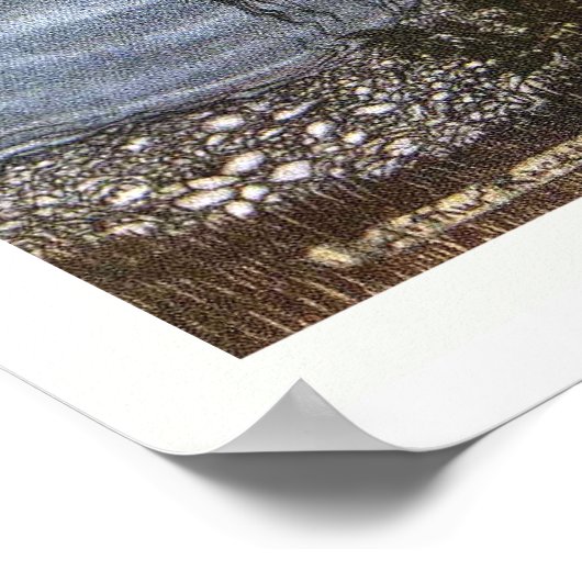 Arthur Rackham - Peter Pan Kensington Gardens Poster (Ecke)