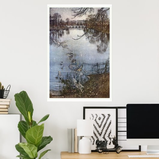 Arthur Rackham - Peter Pan Kensington Gardens Poster (Heimbüro)