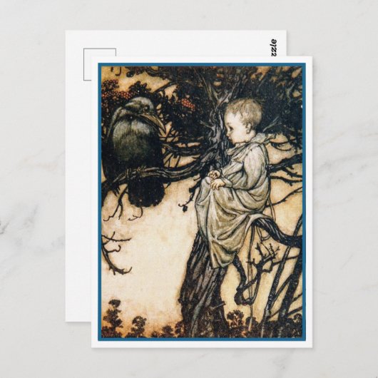 Arthur Rackham Peter Pan Postcard Postkarte (Vorne/Hinten)