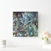 Arthur rackham quadratische wanduhr (Zuhause)