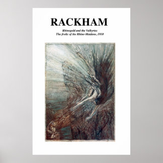 Arthur Rackham Rhinegold und die Valkyrien Poster
