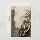 Arthur Rackham Richard Wagner Brünnhilde Valkyrie Postkarte (Vorne/Hinten)