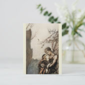 Arthur Rackham Richard Wagner Brünnhilde Valkyrie Postkarte (Stehend Vorderseite)