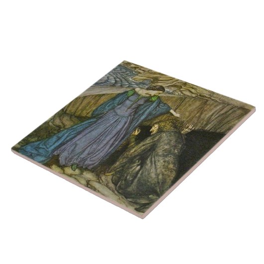 Arthur Rackham Romance of King Arthur Keramik Tile Fliese (Seite)