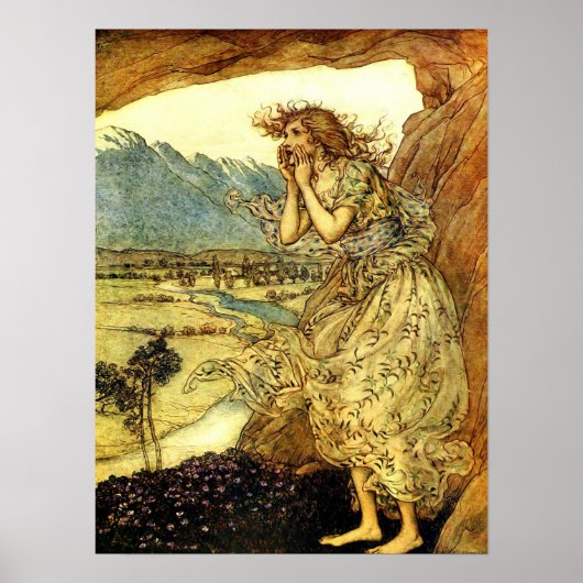 Arthur Rackham - Vintage Märchenart Poster (Vorne)