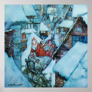 Arthur Rackham Weihnachtsabend Kunst Poster