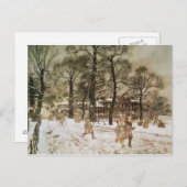 Arthur Rackham | Winter in den Kensington Gardens Postkarte (Vorne/Hinten)