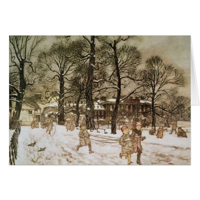 Arthur Rackham| Winter in den Kensington Gardens v (Vorderseite (Horizontal))