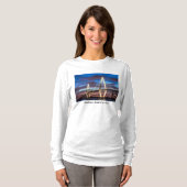 Arthur Ravenel Bridge am nächtlichen Langschläfer T-Shirt (Vorne ganz)
