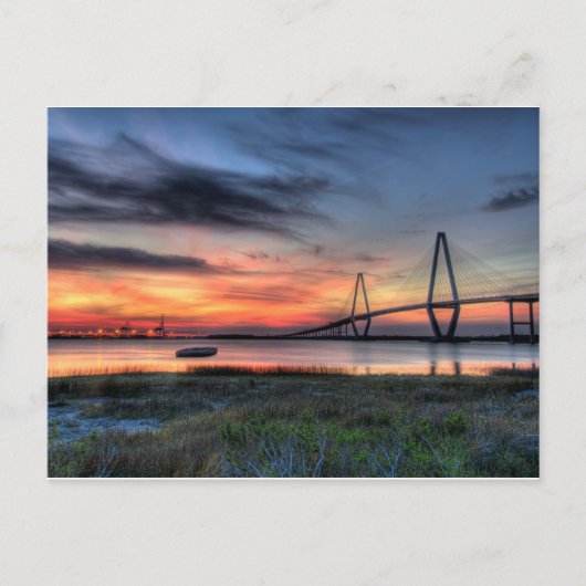 Arthur Ravenel Jr. Bridge Postkarte (Vorderseite)