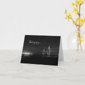 Arthur Ravenel Night Pano Grayscale Thinking Card Karte (Gelbe Blume)