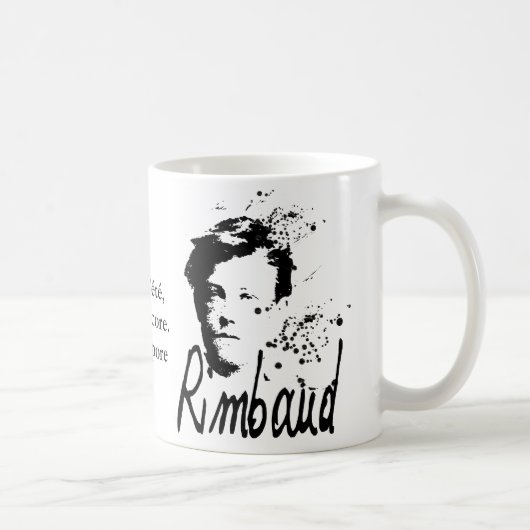Arthur Rimbaud Bonne Pensée du Matin Poem Kaffeetasse (Rechts)