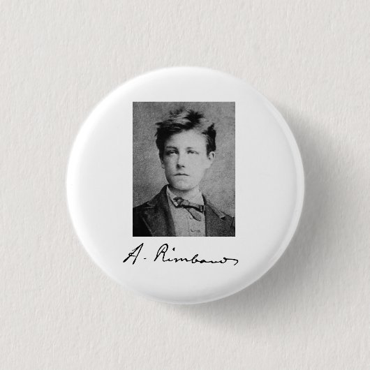 Arthur Rimbaud Button (Vorderseite)
