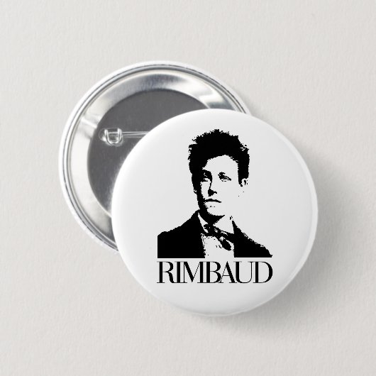 Arthur Rimbaud Button (Vorne & Hinten)