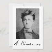 Arthur Rimbaud Einladung (Vorderseite)