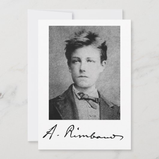 Arthur Rimbaud Einladung (Vorderseite)