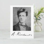 Arthur Rimbaud Einladung (Stehend Vorderseite)