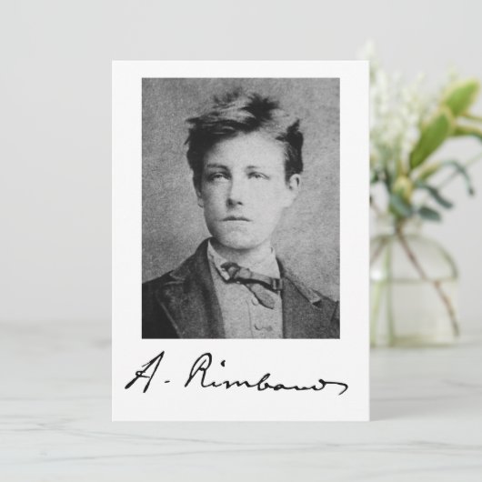 Arthur Rimbaud Einladung (Stehend Vorderseite)