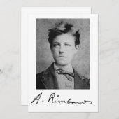 Arthur Rimbaud Einladung (Vorne/Hinten)