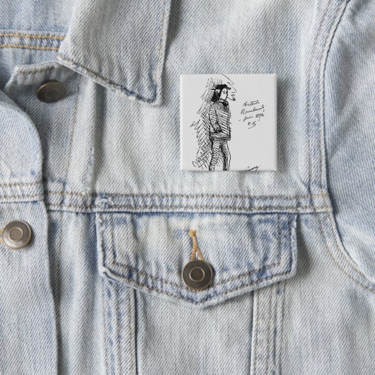 Arthur Rimbaud im Juni 1872 Button (Beispiel)