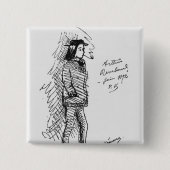 Arthur Rimbaud im Juni 1872 Button (Vorderseite)