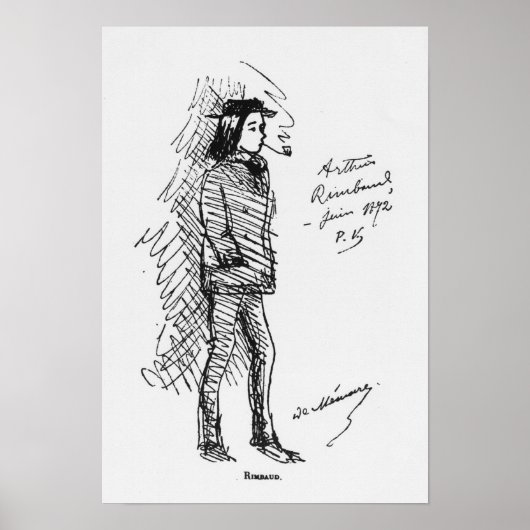 Arthur Rimbaud Juni 1872 Poster (Vorne)