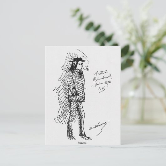 Arthur Rimbaud Juni 1872 Postkarte (Stehend Vorderseite)