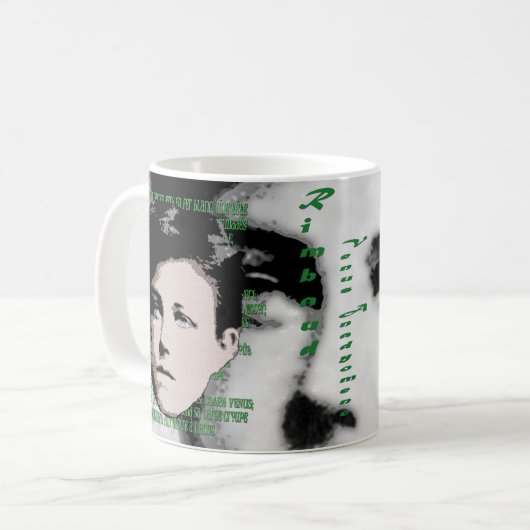 Arthur Rimbaud Kaffeetasse (Vorderseite Links)