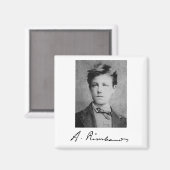 Arthur Rimbaud Magnet (Vorderseite/Rückseite)