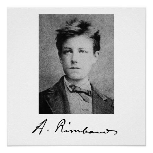 Arthur Rimbaud Poster (Vorderseite)