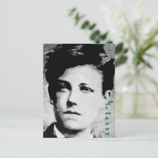 Arthur Rimbaud Postkarte (Stehend Vorderseite)